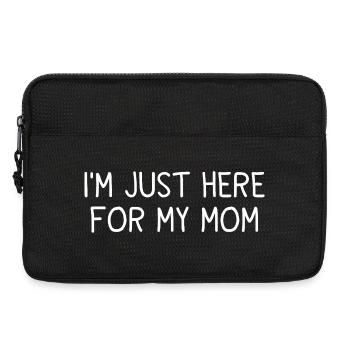 Humour Maman Enfant Drôle Famille Cadeau - Sacoche pour ordinateur portable 13 pouces - noir - Devant