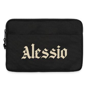 Alessio Gothic Vintage Logo - Laptop bag 13" - black - Front