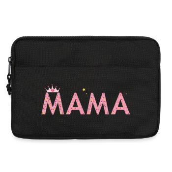 Mama mit Krone  - Laptoptasche 13" - Schwarz - Vorne