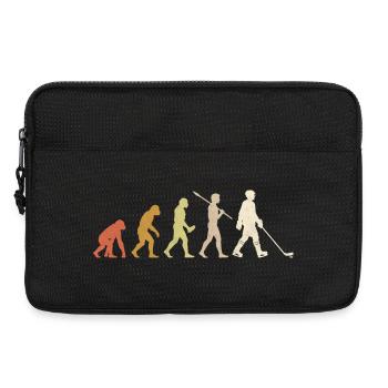 Hockey Evolution : Cadeau drôle de joueur de hockey - Sacoche pour ordinateur portable 13 pouces - noir - Devant