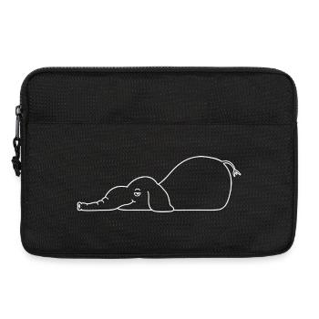 Lustiger Elefant - Laptoptasche 13" - Schwarz - Vorne