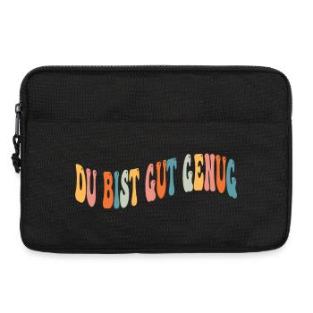 Tu es assez bien - Faute de frappe colorée - Sacoche pour ordinateur portable 13 pouces - noir - Devant