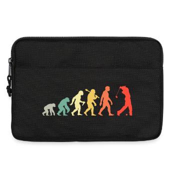 Golf Golfer Evolution für Männer und Jungen Retro - Laptoptasche 13" - Schwarz - Vorne