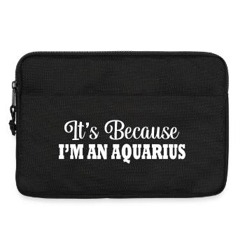 Sternzeichen Wassermann - Laptoptasche 13" - Schwarz - Vorne