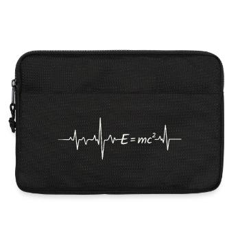 J’adore la théorie de la physique de la relativité E=mc² - Sacoche pour ordinateur portable 13 pouces - noir - Devant
