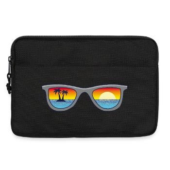 Sonnenbrille und Paradies - Laptoptasche 13" - Schwarz - Vorne