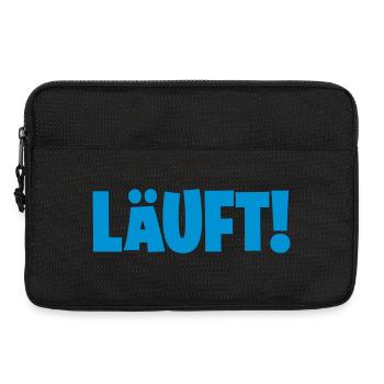 läuft humor lustig - Laptoptasche 13" - Schwarz - Vorne