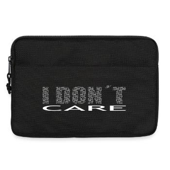 don't care - Laptop bag 13" - black - Front