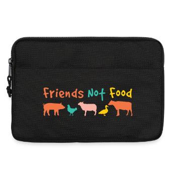 friends not food Vegan - Laptoptasche 13" - Schwarz - Vorne