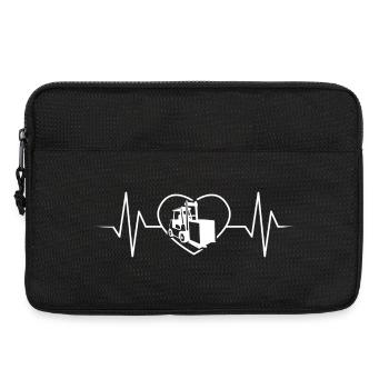 Gabelstapler Herzschlag - Laptoptasche 13" - Schwarz - Vorne