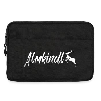 Almkindl - Almkindl Schriftzug - Laptoptasche 13" - Schwarz - Vorne