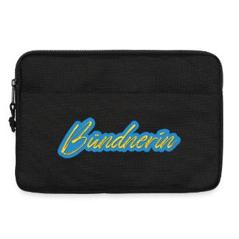 Bündnerin Neon Script - Laptoptasche 13" - Schwarz - Vorne