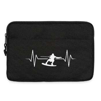 Wakeskate Wakeskating Wakeskater Wakeboard - Sacoche pour ordinateur portable 13 pouces - noir - Devant