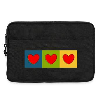 Cadeau pour la fête des mères : Idée de cadeau pour la fête des mères - Sacoche pour ordinateur portable 13 pouces - noir - Devant