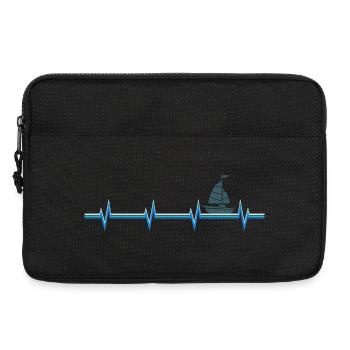 Segeln Segler Segelboot Katamaran Besitzer Skipper - Laptoptasche 13" - Schwarz - Vorne
