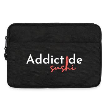 Addict de sushi - Laptop bag 13" - black - Front