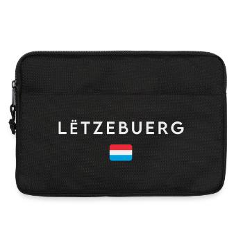 Drapeau du Luxembourg, fierté luxembourgeoise - Sacoche pour ordinateur portable 13 pouces - noir - Devant