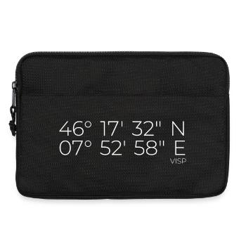 Koordinaten Visp - Laptoptasche 13" - Schwarz - Vorne