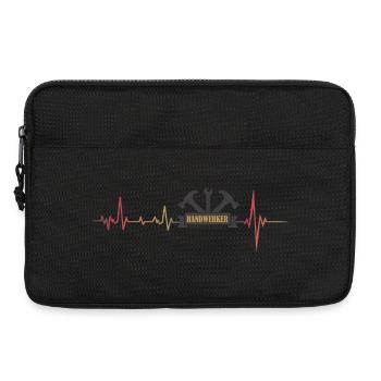 Handwerker mit Herzschlag. - Laptoptasche 13" - Schwarz - Vorne