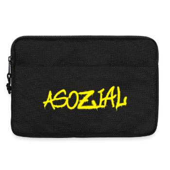 Asozial - Malle & Party-Spruch - Laptoptasche 13" - Schwarz - Vorne