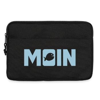 Moin Fisch Ostfriesland Nordsee Fischkopf nordisch - Laptoptasche 13" - Schwarz - Vorne