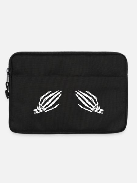 Skelett-Hand - Laptoptasche 13" - Schwarz