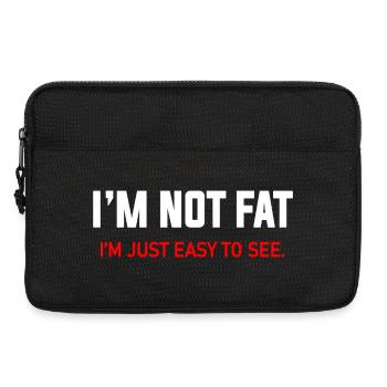 Bold Text Quote T-Shirt Design - Laptop bag 13" - black - Front