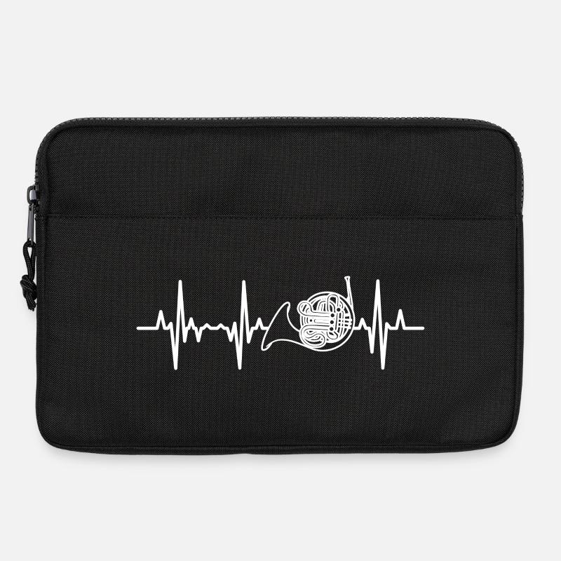 Waldhorn Herzklopfen - Laptoptasche 13" - Schwarz