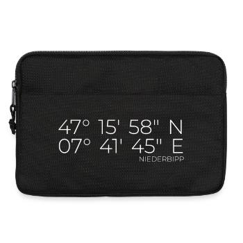 Coordonnées Niederbipp Suisse - Sacoche pour ordinateur portable 13 pouces - noir - Devant