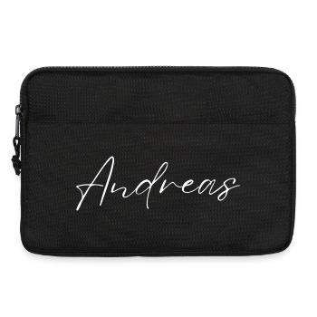 Andreas Name T-Shirt Geschenk Männer - Laptoptasche 13" - Schwarz - Vorne