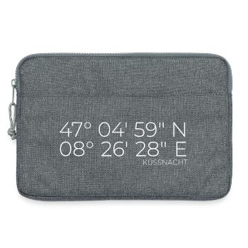 Coordinates Küssnacht Schwyz - Laptop bag 13" - heather grey - Front