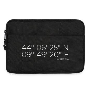 Coordinates: La Spezia, Italy - Laptop bag 13" - black - Front