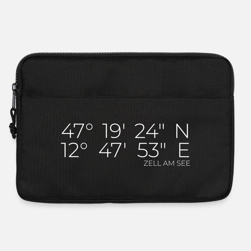 Coordinates Zell am See, Austria - Laptop bag 13" - black