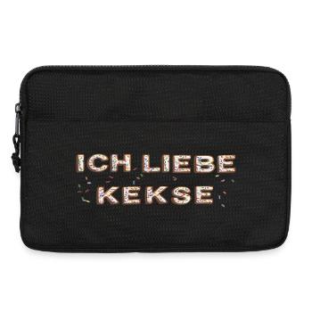 ich liebe Kekse - Laptoptasche 13" - Schwarz - Vorne