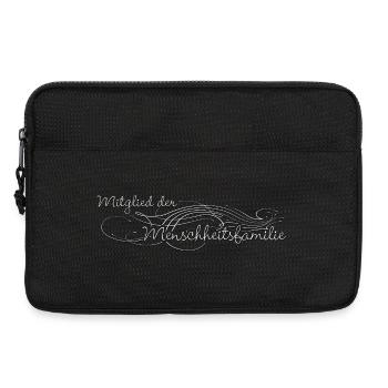 Mitglied der Menschheitsfamilie verziert - Laptoptasche 13" - Schwarz - Vorne