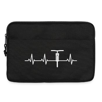 Vélo de montagne ECG Battement de cœur - Sacoche pour ordinateur portable 13 pouces - noir - Devant