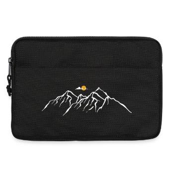 Minimalist Mountain Range Artwork - Laptop bag 13" - black - Front