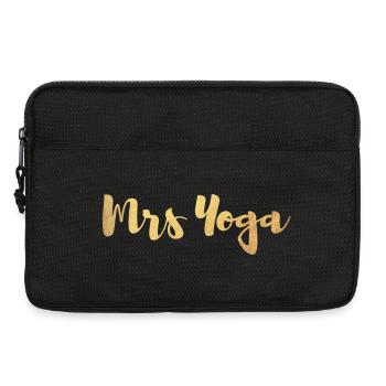 Mrs. Mrs. Yoga Fan Gold Exclusive Handwriting Pair - Laptop bag 13" - black - Front