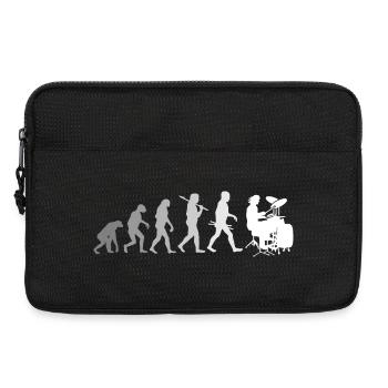 Evolution of Drums Drummer Shirt - Laptoptasche 13" - Schwarz - Vorne