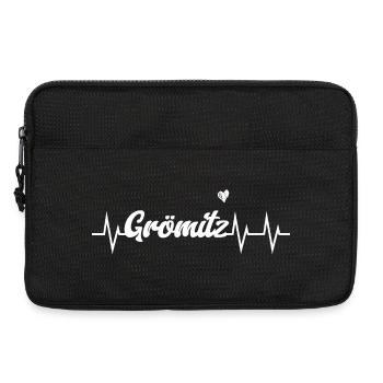 Heartbeat Grömitz - Laptoptasche 13" - Schwarz - Vorne