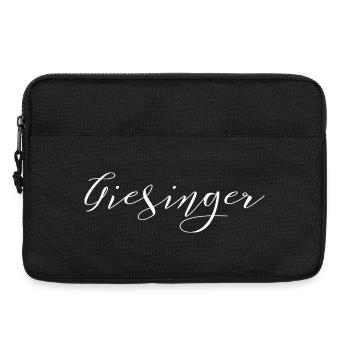 Giesinger Schriftzug Noir - Laptoptasche 13" - Schwarz - Vorne