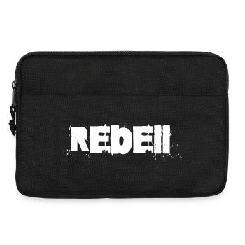 Rebell Graffiti Schriftzug - Laptoptasche 13" - Schwarz - Vorne