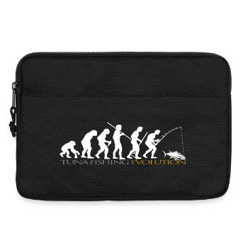 FISHING EVOLUTION (white version) - Laptop bag 13" - black - Front