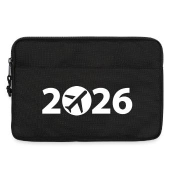 Vol 2026, Voyage 2026, Vacances 2026 - Sacoche pour ordinateur portable 13 pouces - noir - Devant