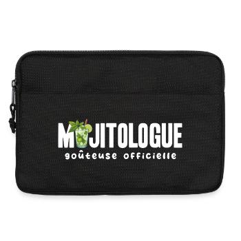 Mojitologue T-shirt Humour Femme Soirée Mojito - Sacoche pour ordinateur portable 13 pouces - noir - Devant
