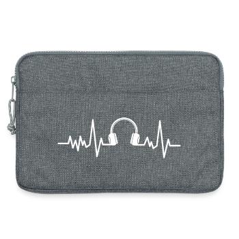 Gamer Game Videospiel Blaubeere Vintage Gaming  - Laptoptasche 13" - Grau meliert - Vorne