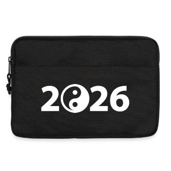Ying Yang 2026, Harmonie 2026, Symbole du Yoga 2026 - Sacoche pour ordinateur portable 13 pouces - noir - Devant