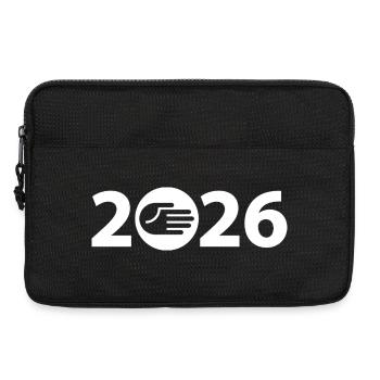 Bonjour, amitié 2026 - Sacoche pour ordinateur portable 13 pouces - noir - Devant