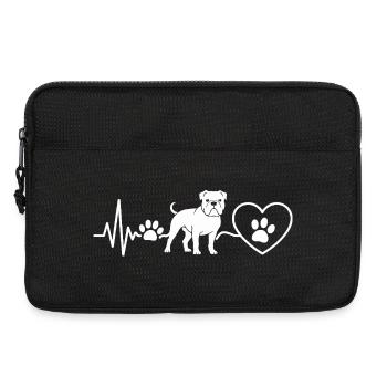 Heartbeat Dog and Paw Love - Laptop bag 13" - black - Front