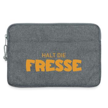 Tais-toi - Diction cool - Sacoche pour ordinateur portable 13 pouces - gris chiné - Devant
